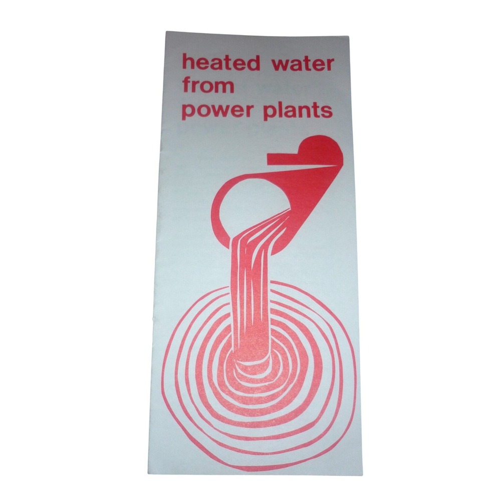 1976 Vintage Booklet Heated Water From‎ Power Plants ERDA Oak Ridge Ephemera